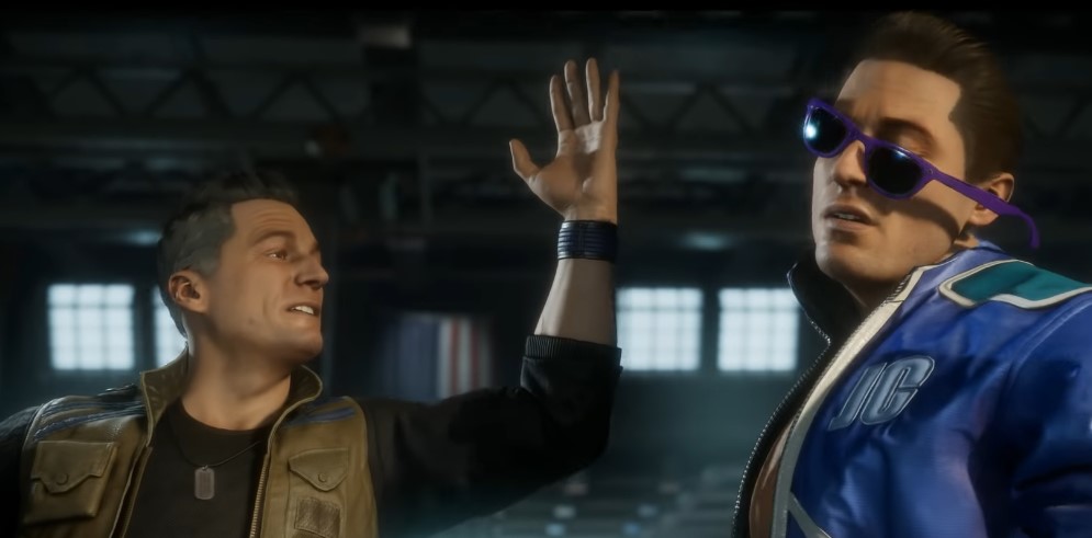 Future Johnny knocking sense into past self. Also, the original image is from NetherRealm Studios, and The Geekfeed.