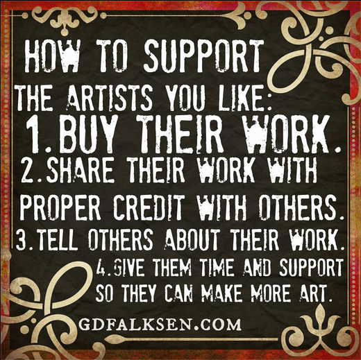 How to Support Artists