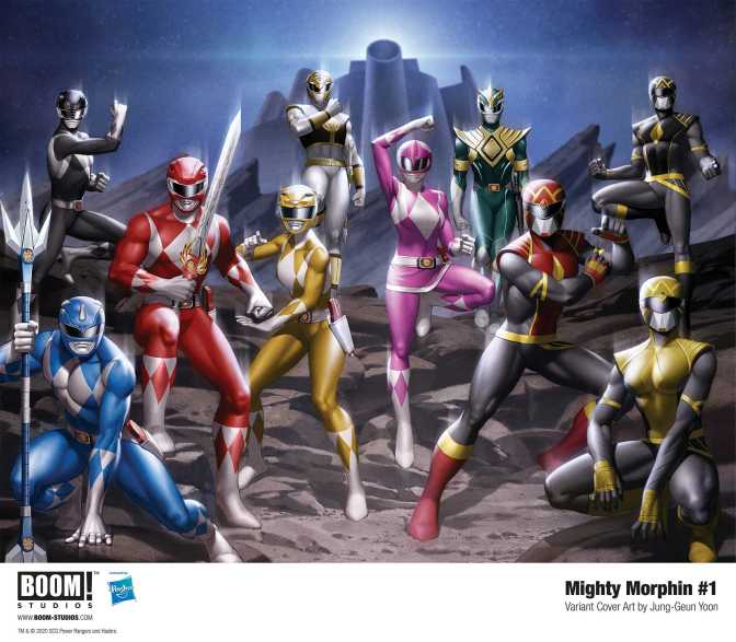 Boom! Studios Mighty Morphin #1 Jung-Geun Yoon Connecting Cover