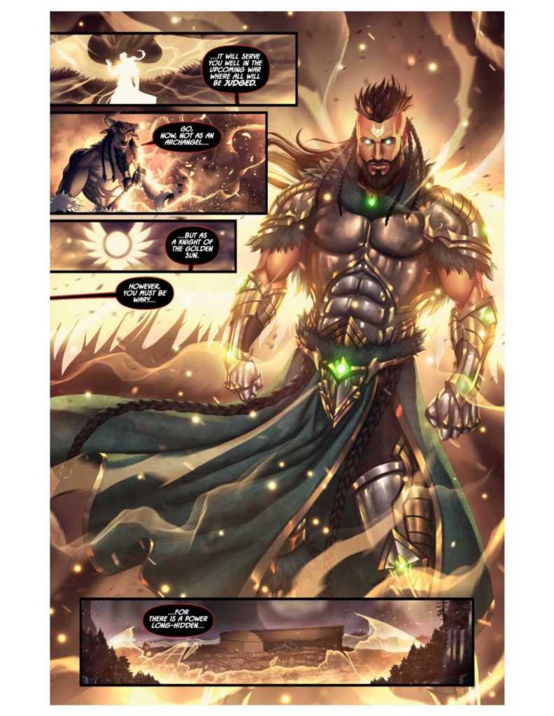 Knights of the Golden Sun Issue #8 Preview Page Four