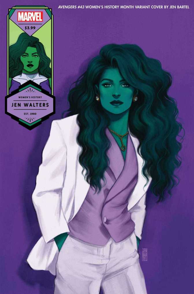 Avengers #43 She-Hulk, Women's History Month Variant Cover