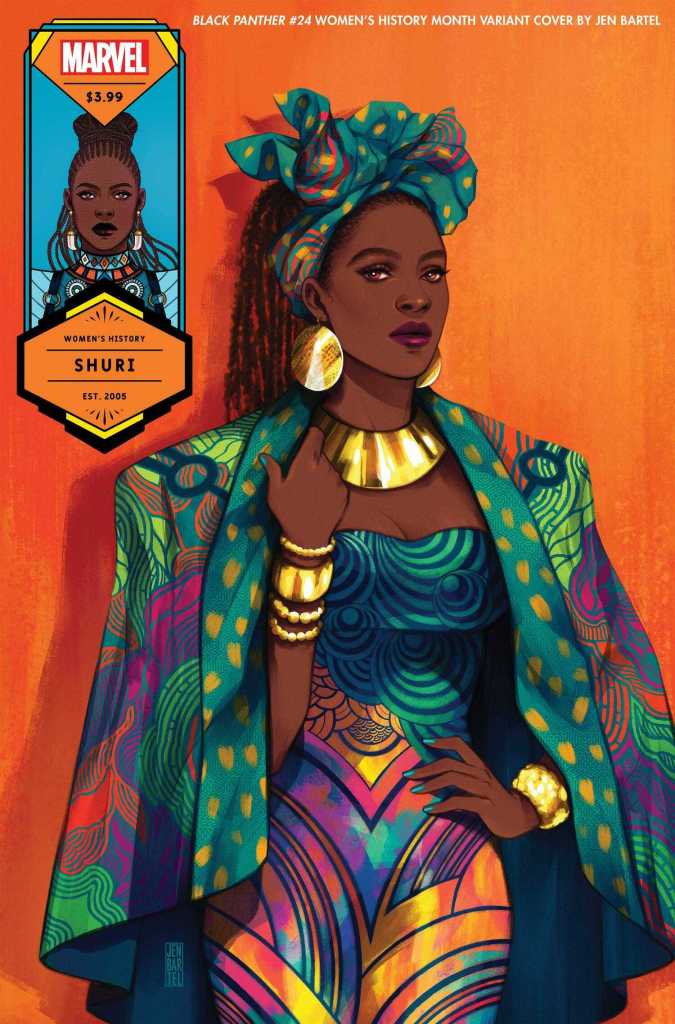 Black Panther #24 Shuri, Women's History Month Variant Cover