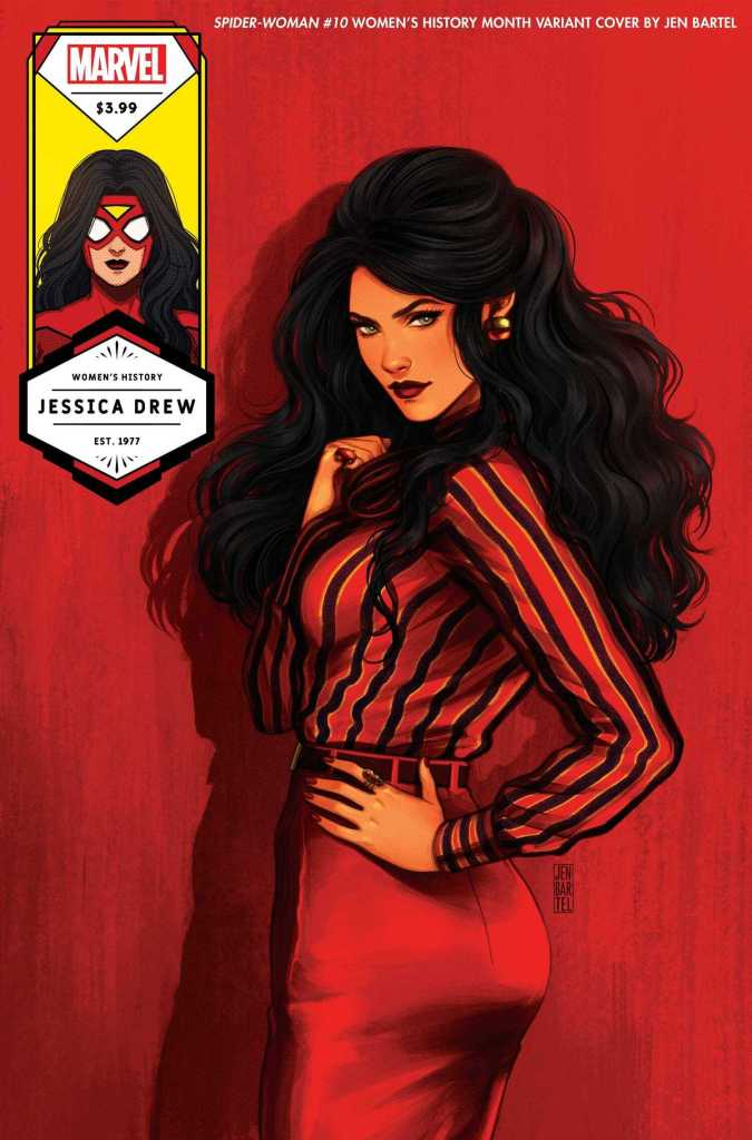 Spider-Woman #10 Jessica Drew, Women's History Variant Cover