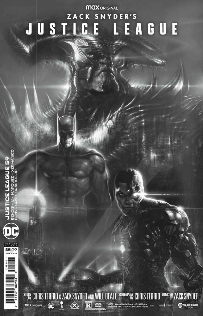 Zack Snyder Justice League Issue 59 Black and White Variant: Liam Sharp
