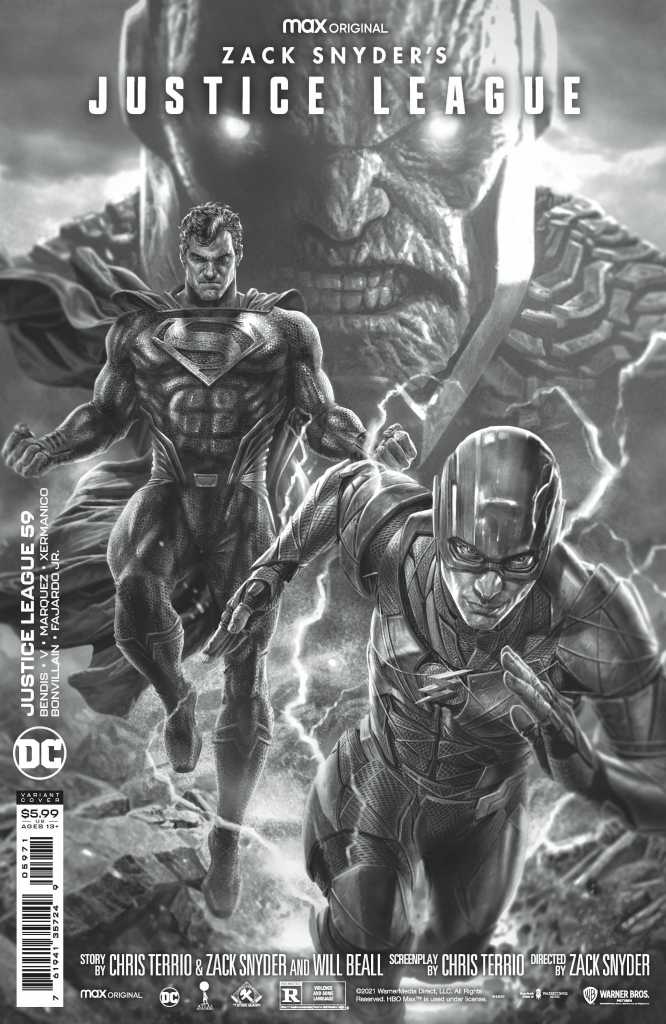 Zack Snyder Justice League Issue 59 Black and White Variant: Lee Bermejo