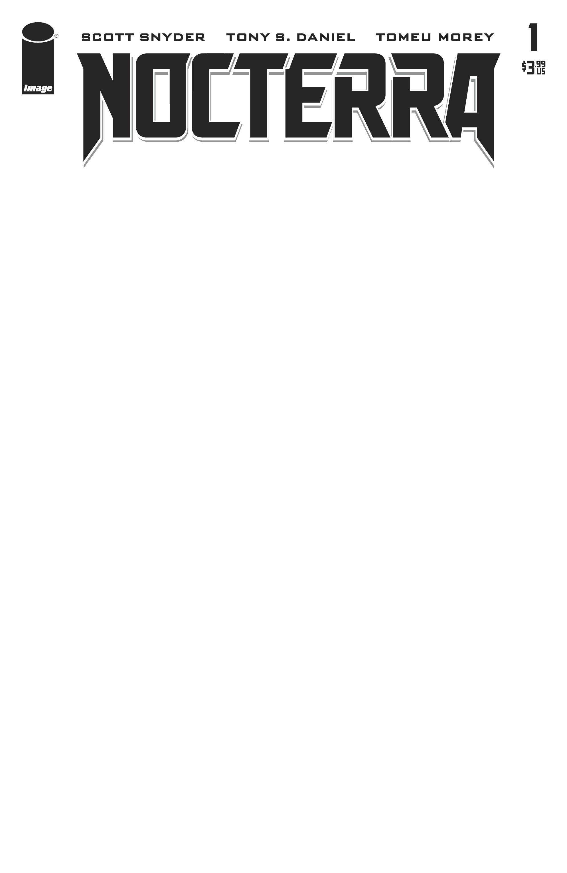 Nocterra #1 Blank Variant Cover