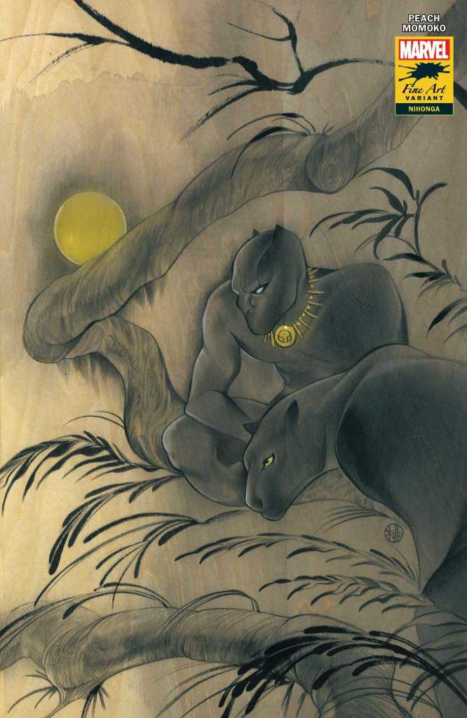 Black Panther Issue 25 Stormbreakers Variant Cover: Peach Momoko