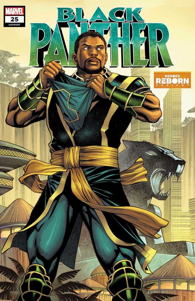 Black Panther Issue 25 Heroes Reborn Variant Cover: Brian Stelfreeze