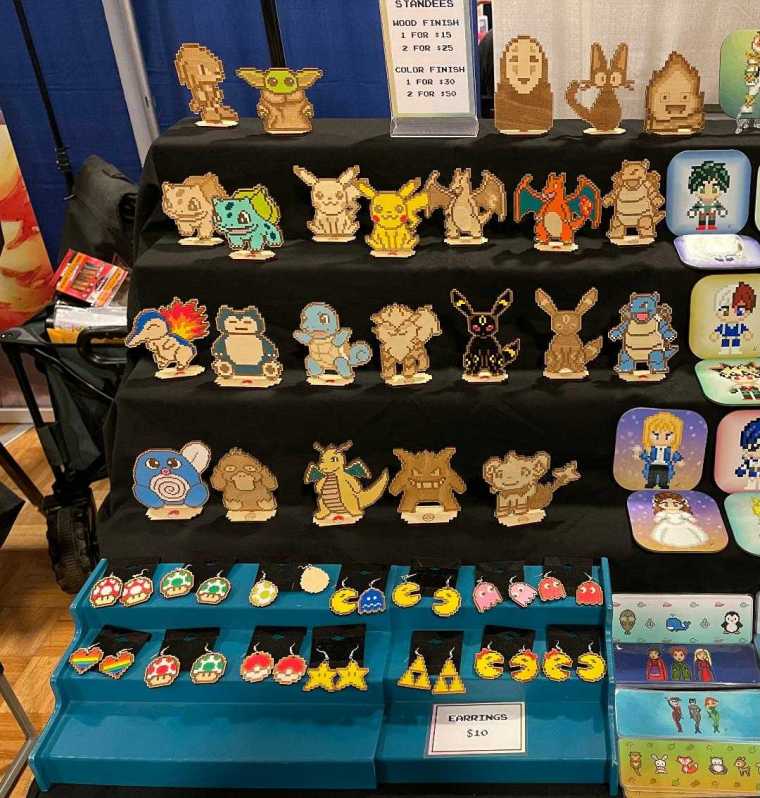 Booth Display-Song Bird Pixel Art