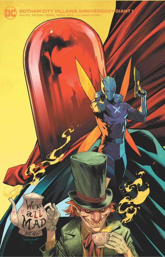Gotham City Villains Anniversary Giant #1 The Mad Hatter, Killer Moth, The Red Hood Variant Cover- Dan Mora