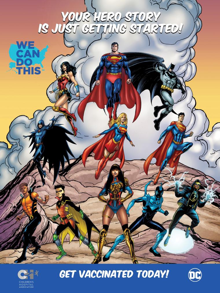 DC & Warner Media Collaboration Poster