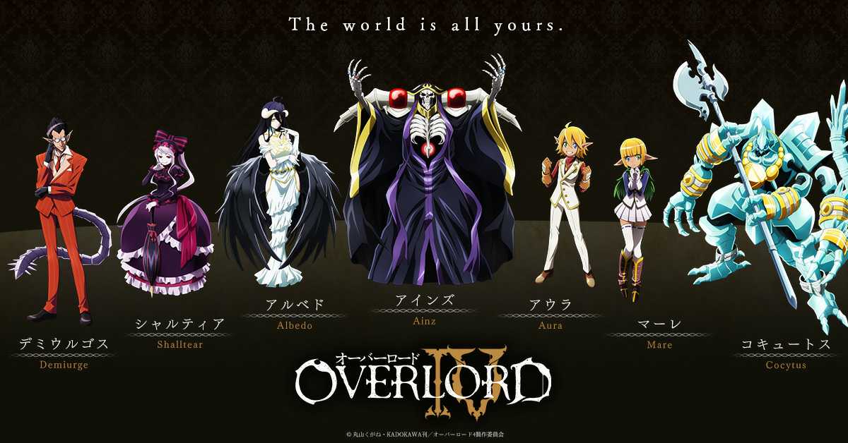 Overlord IV Main Characters Visual