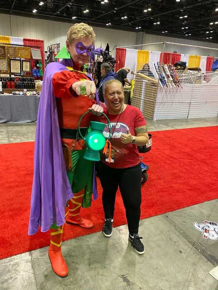 Megacon 2022- Alan Scott/Green Lantern and Athena Finger
