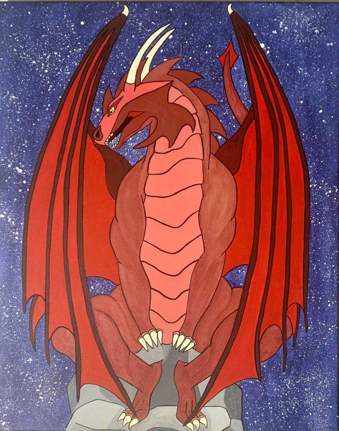 Dragon, Fantasy Painting