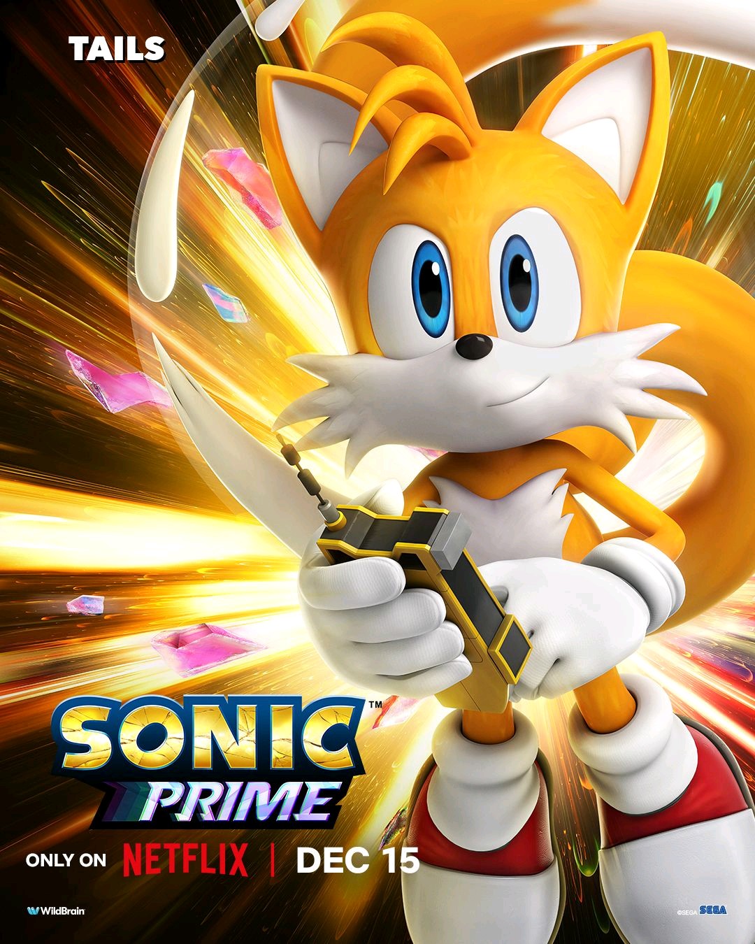 Sonic Prime Character Poster- Tails