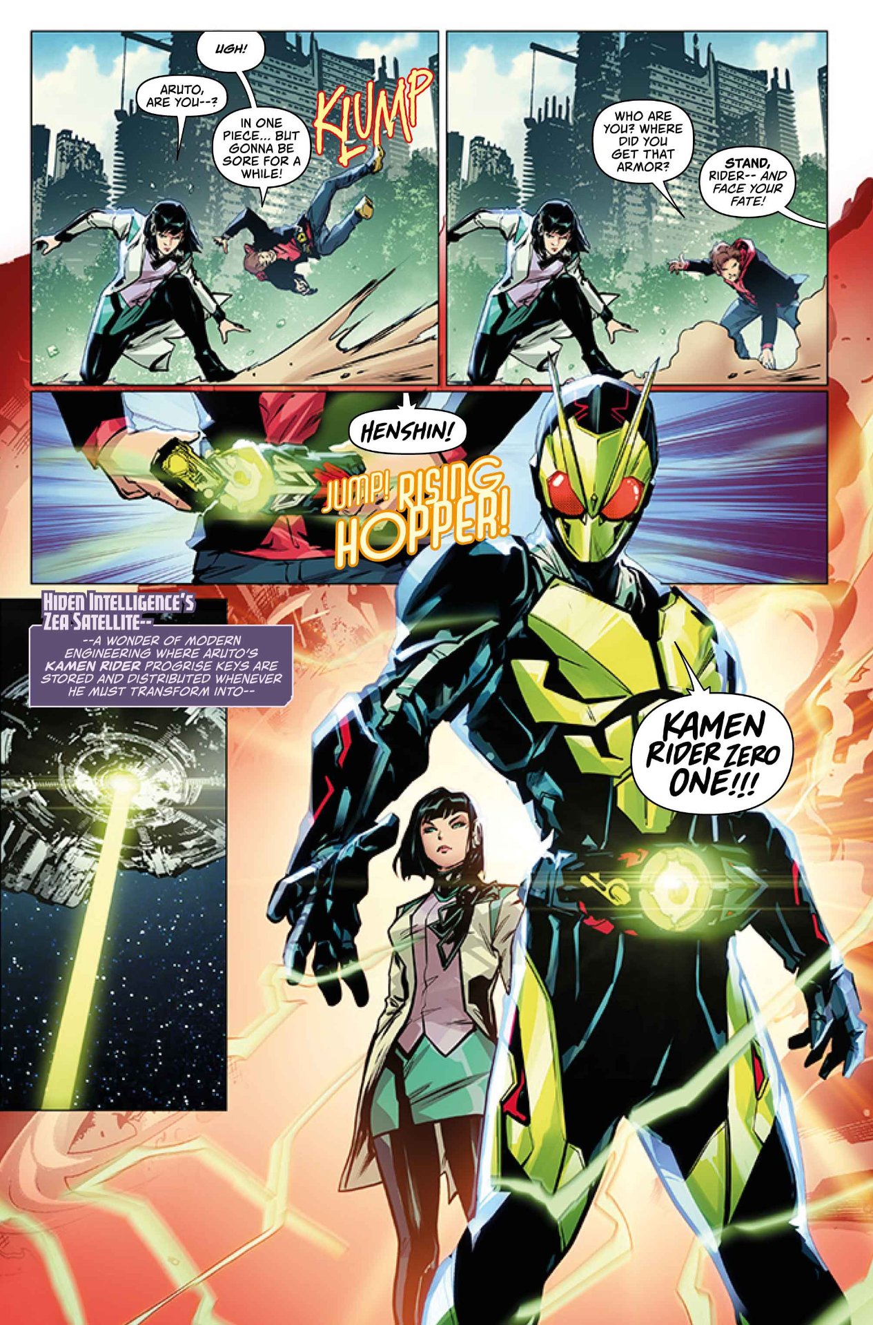 Kamen Rider Zero-One Issue One Preview Page Two