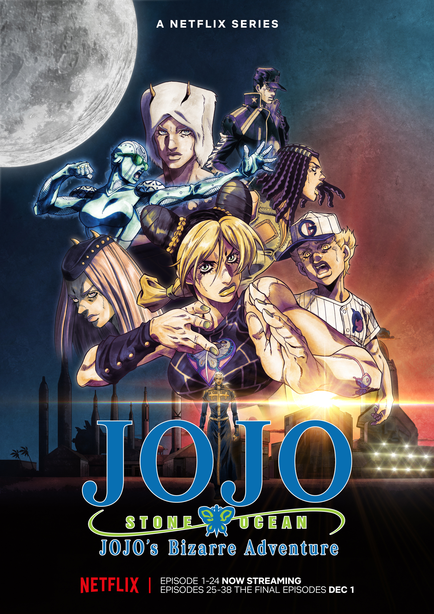 Jojo's Bizarre Adventure Stone Ocean Part Six Final EP Key Visual