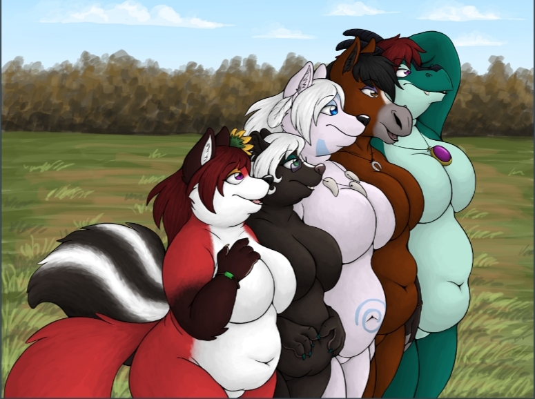 Marie and her friends illustration