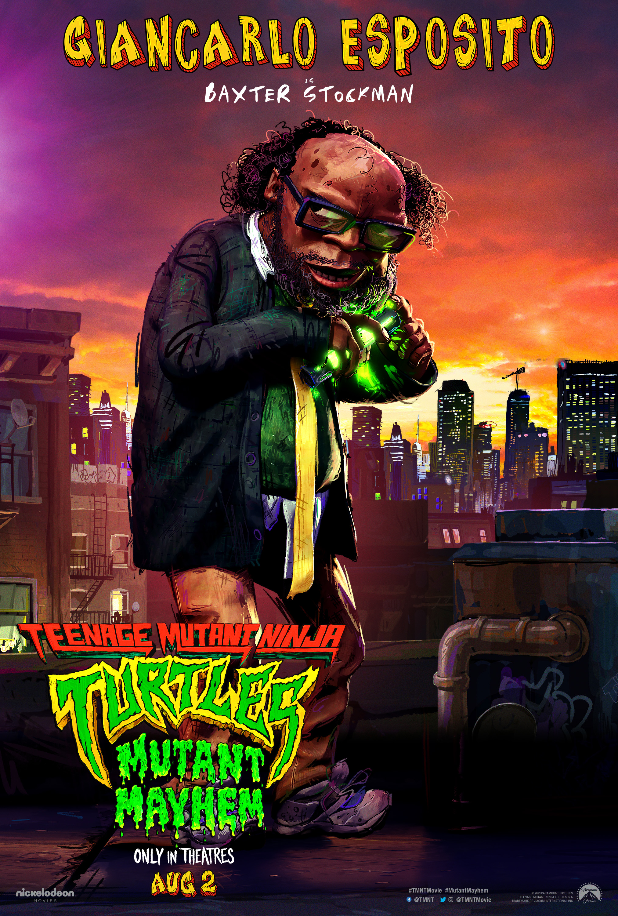 Teenage Mutant Ninja Turtles: Mutant Mayhem- Baxter Stockman Character Poster