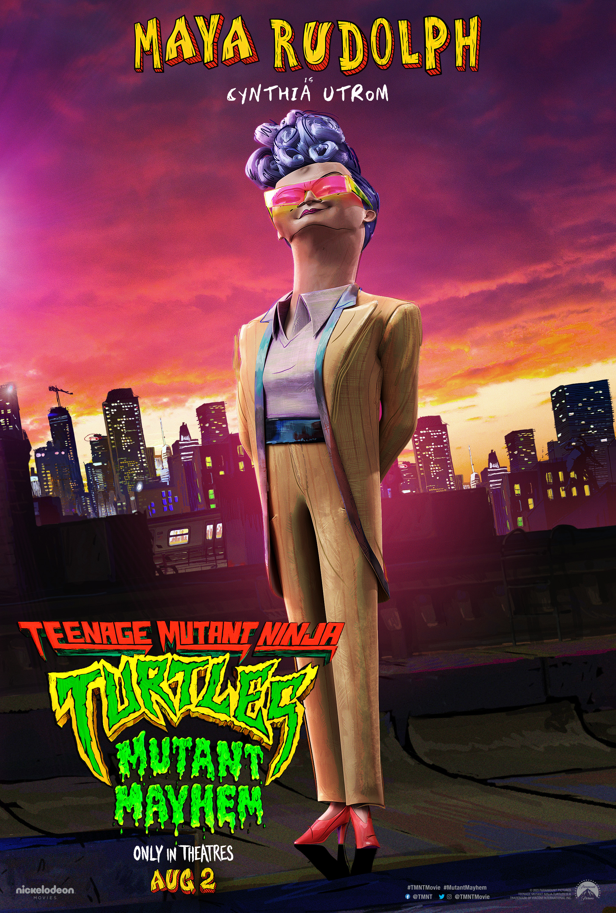 Teenage Mutant Ninja Turtles: Mutant Mayhem- Cynthia Utrom Character Poster