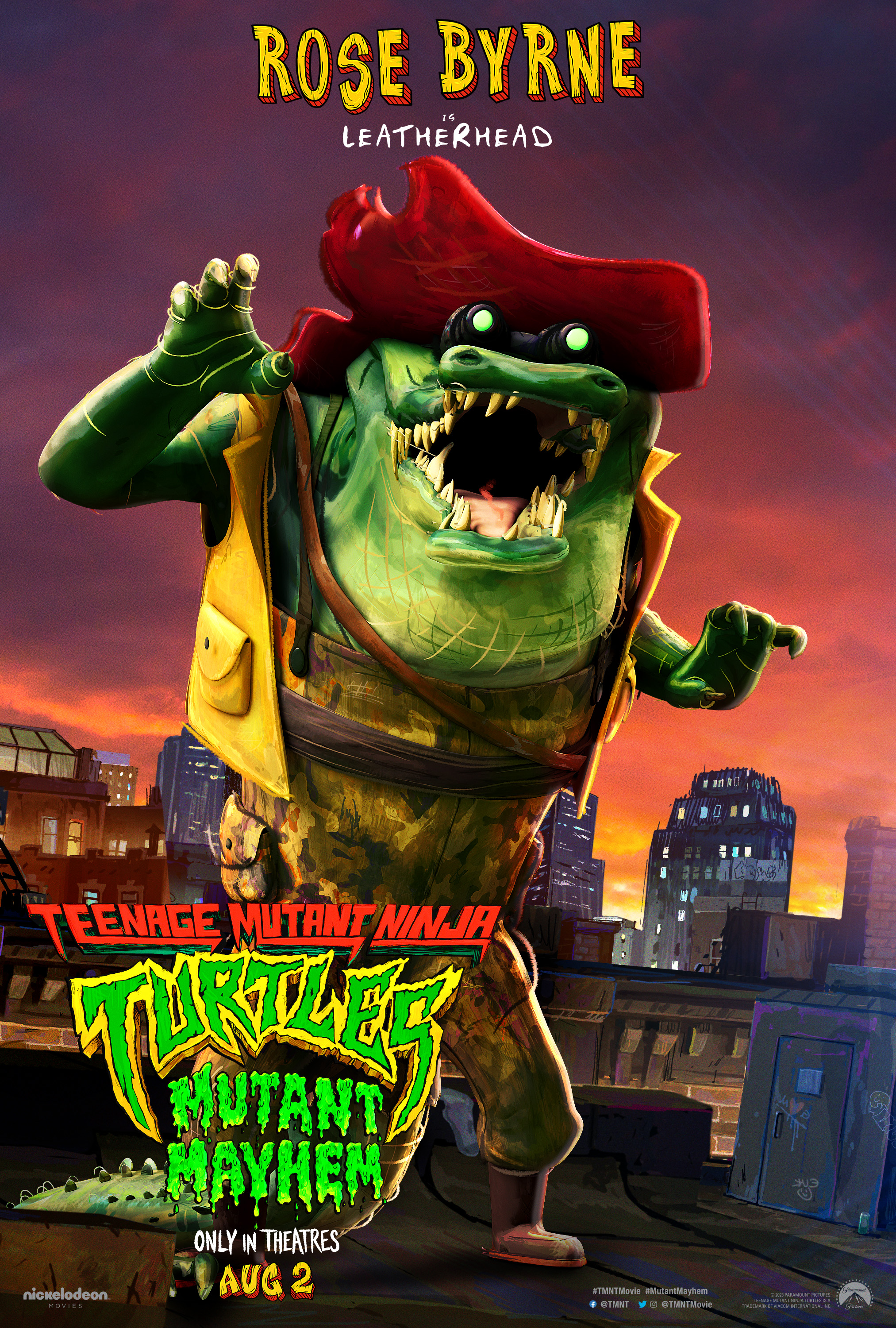 Teenage Mutant Ninja Turtles: Mutant Mayhem- Leatherhead Character Poster