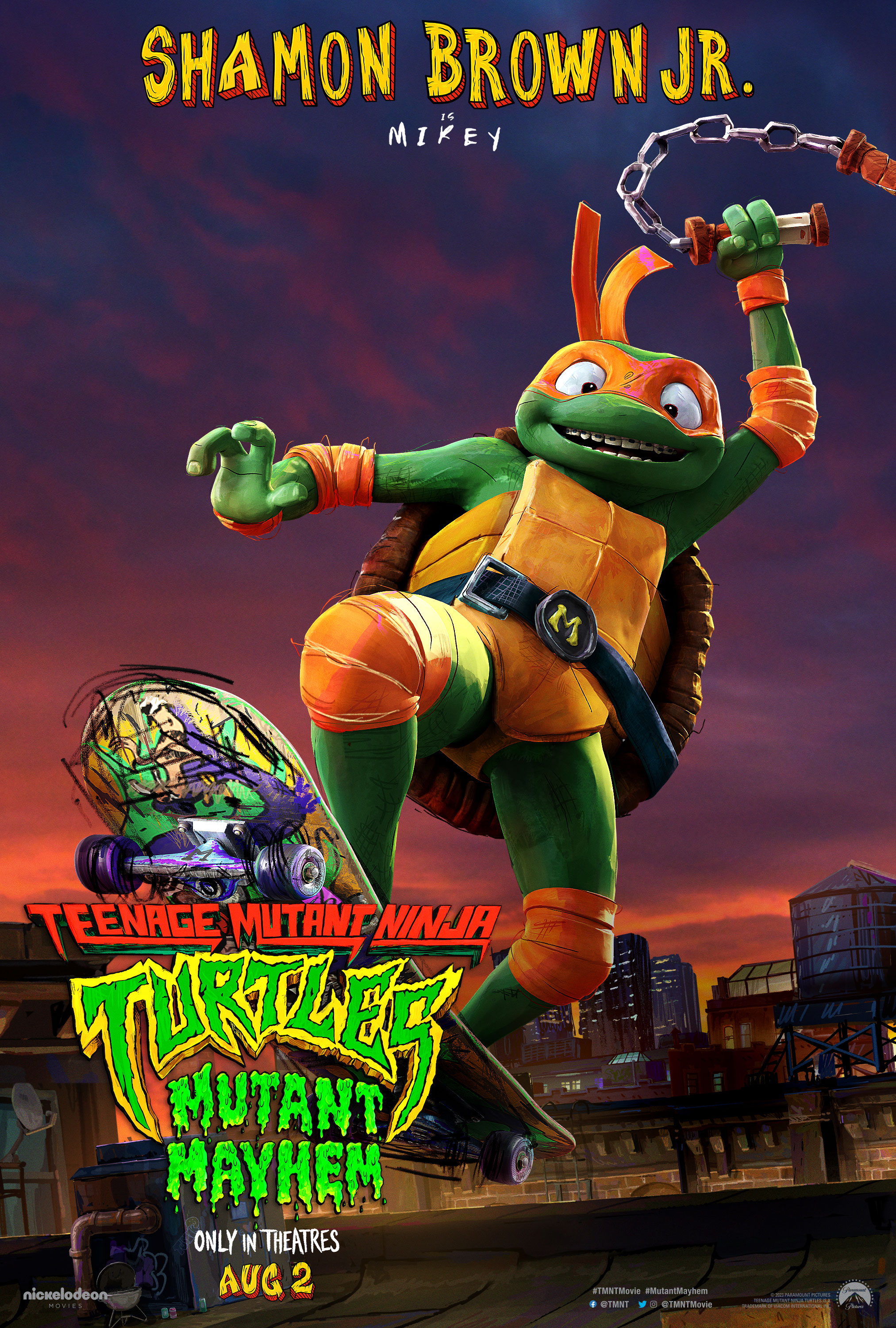 Teenage Mutant Ninja Turtles: Mutant Mayhem- Mikey Character Poster