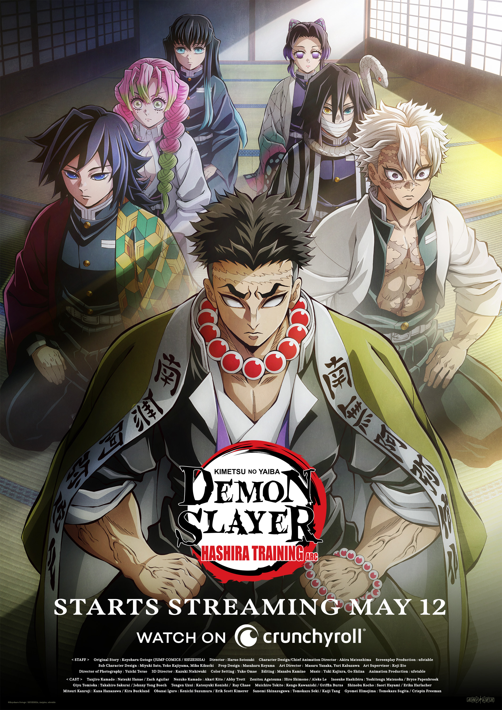 Demon Slayer: Kimetsu no Yaiba Hashira Training Arc Main Visual: Crunchyroll