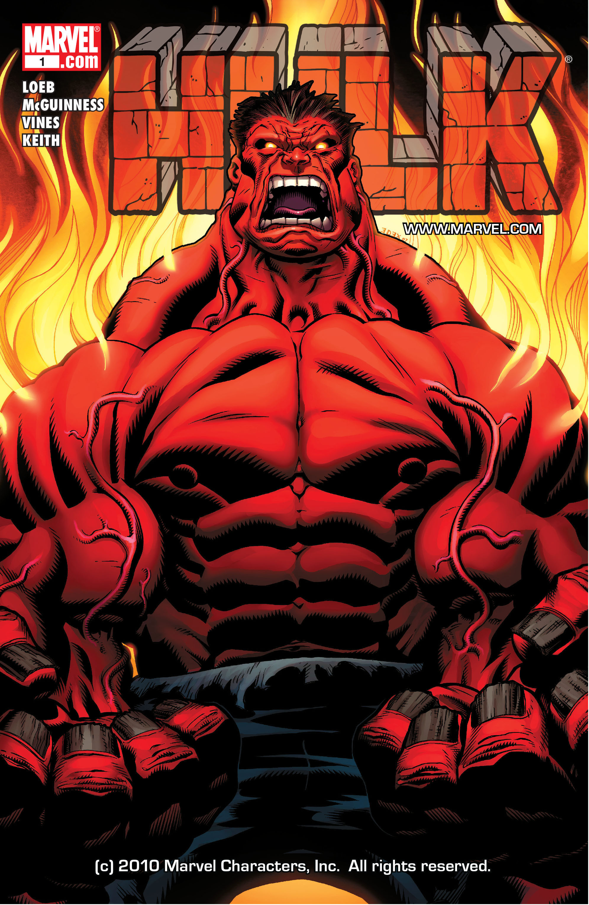 HULK Issue One, Vol. 2 Cover (January 2008)