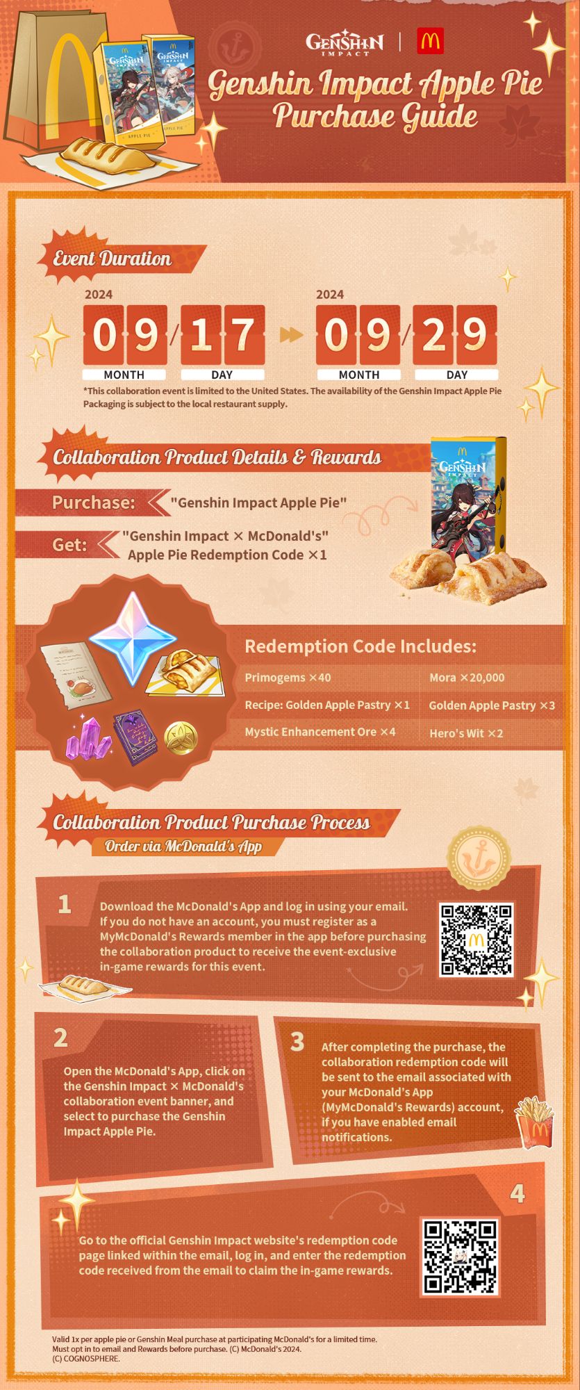 Genshin Impact x McDonald's Collaboration- Genshin Impact Apple Pie Visual