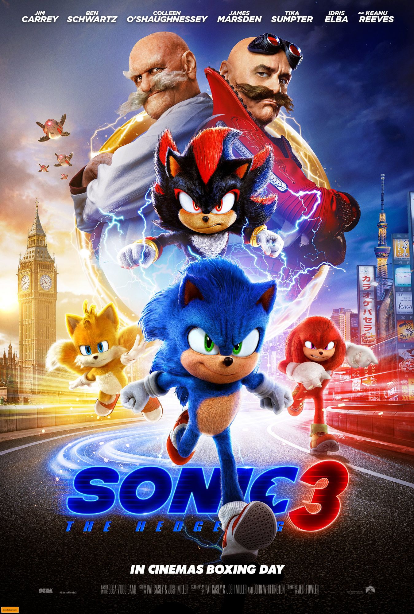 Sonic the Hedgehog 3 International Poster