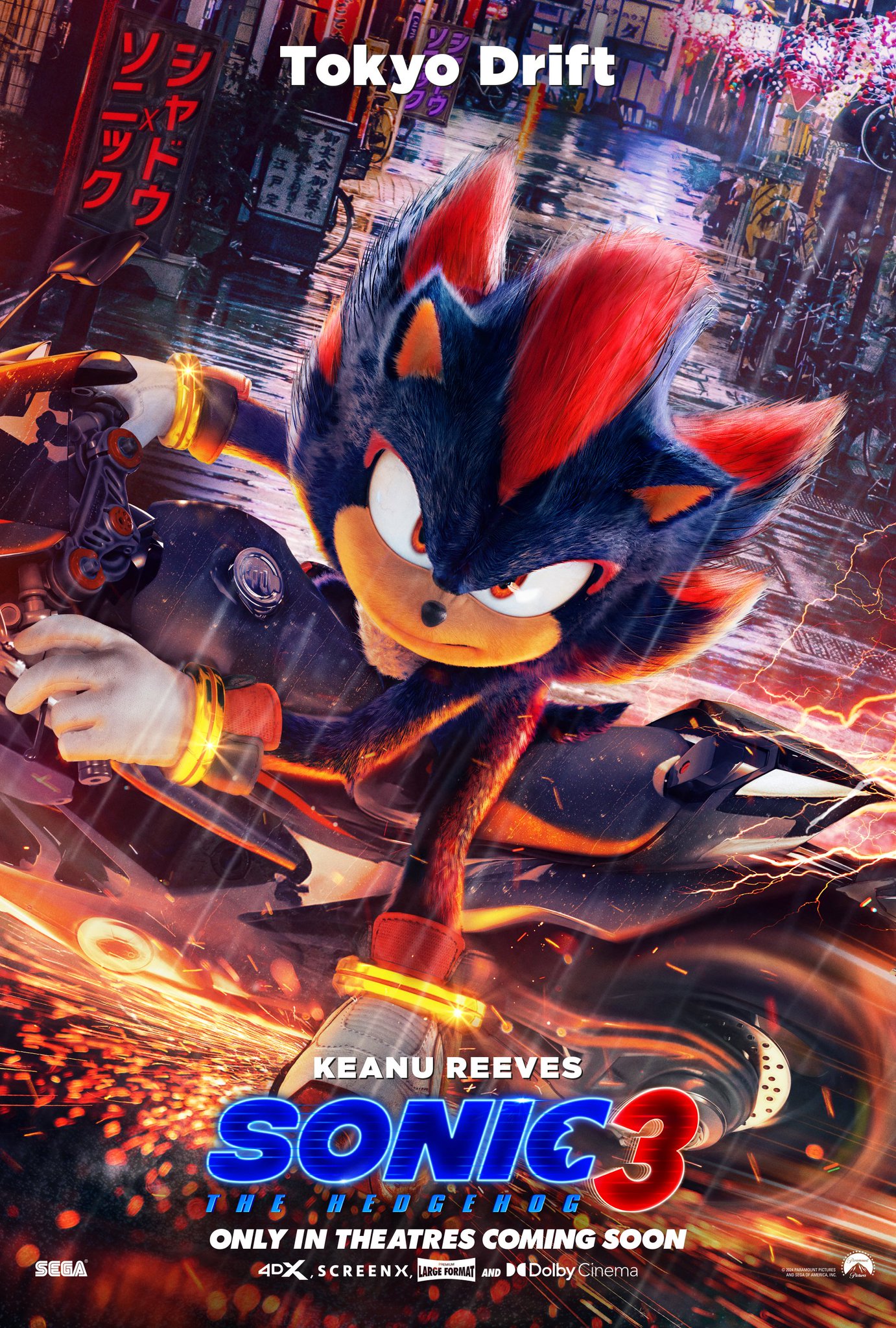 Sonic the Hedgehog 3 Character Poster (Tokyo): Shadow