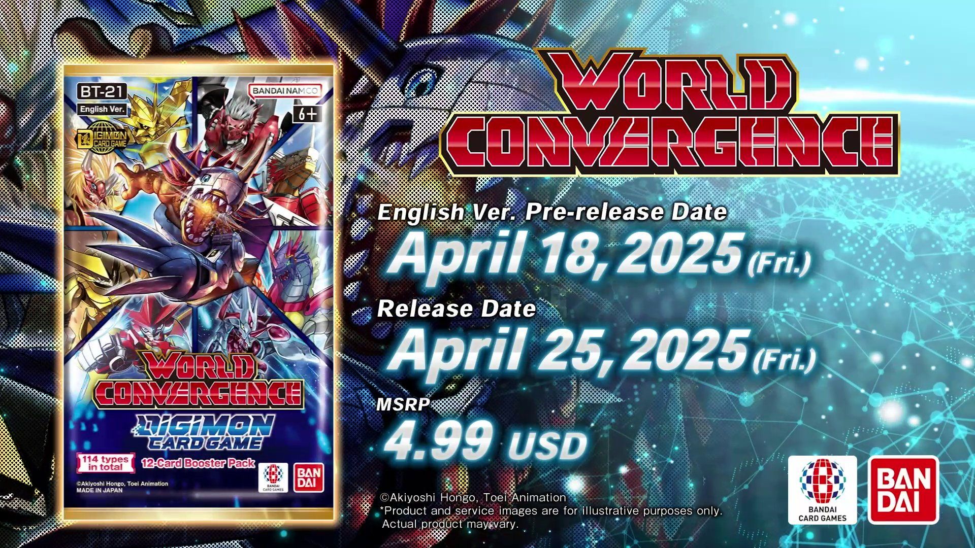 Digimon TCG: World Convergence Booster Pack Visual
