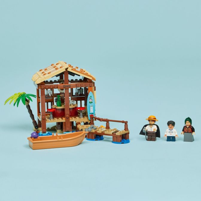 LEGO® ONE PIECE Windmill Village Hut Display