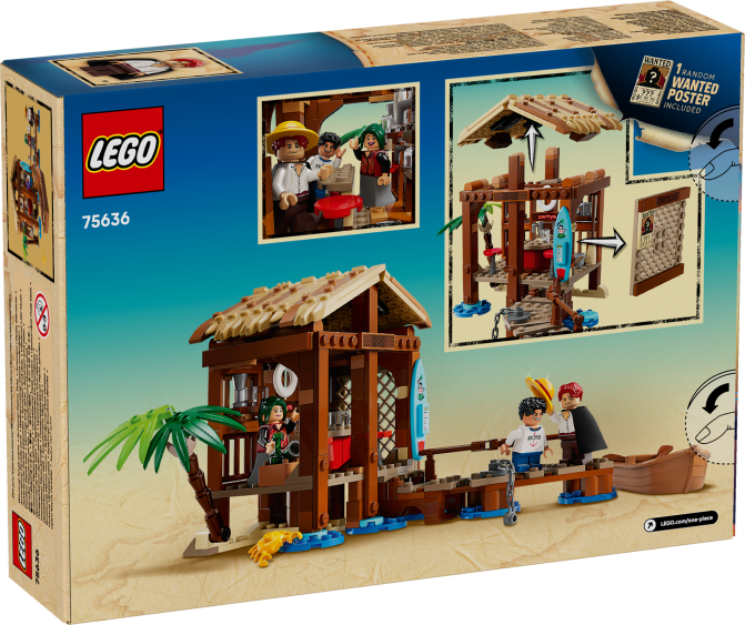 LEGO® ONE PIECE Windmill Village Hut Box Display (Back)