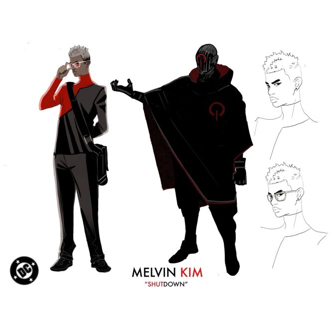 Batman/Static: Beyond Character Sheet: Melvin Kim "Shutdown"
