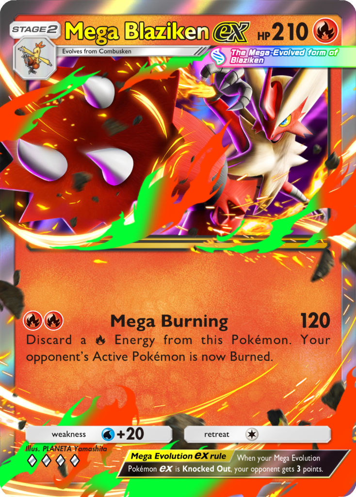 Mega Blaziken EX- Pokémon Trading Card Game Pocket