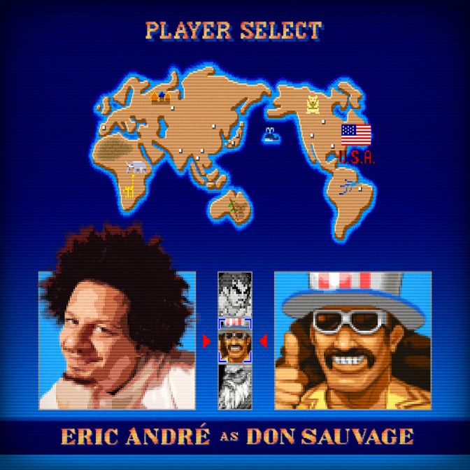 Street Fighter Cast 'Player Select' Screen- Eric André/Don Sauvage