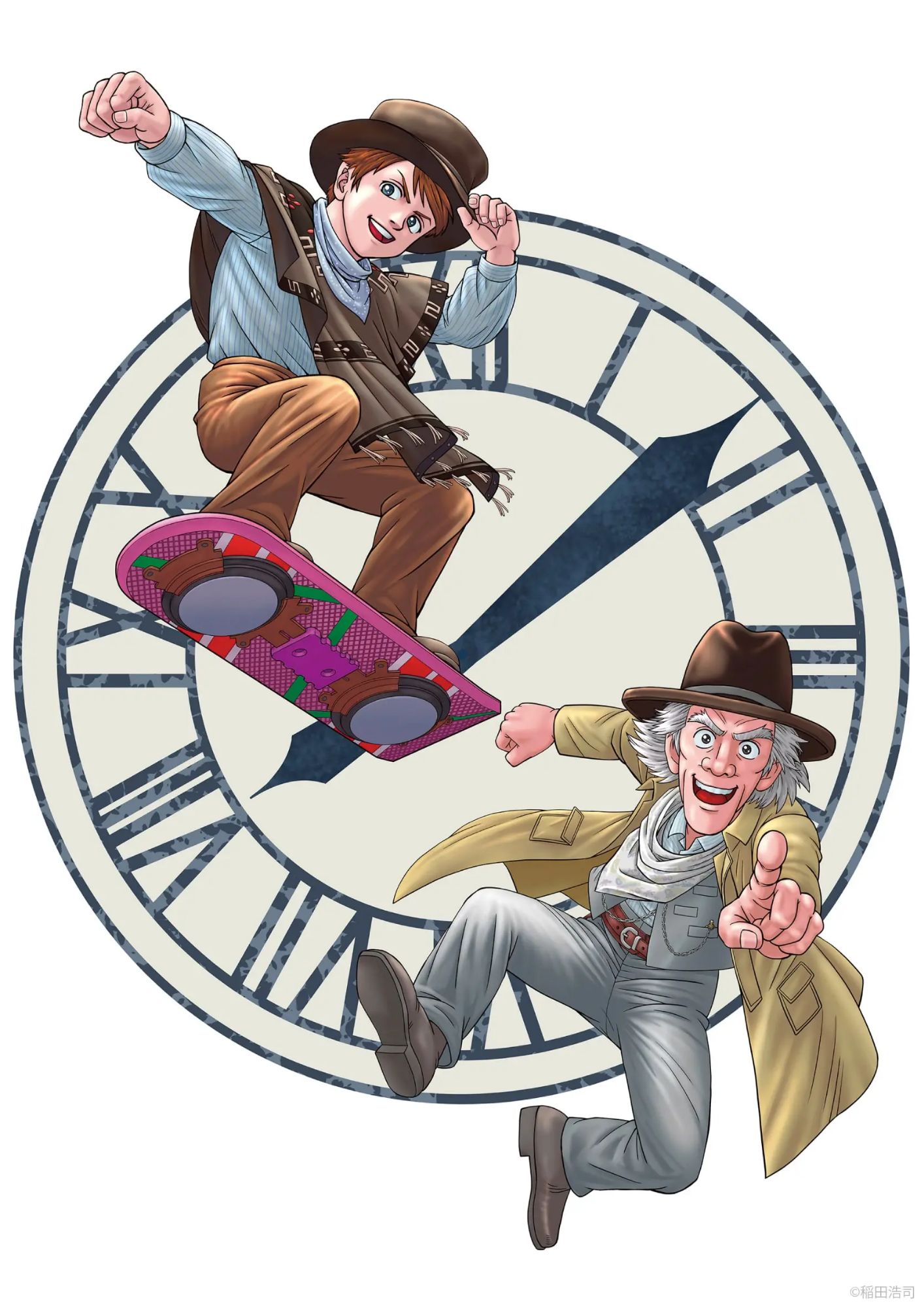 Back to the Future 40th Anniversary Illustration- Kouji Inada