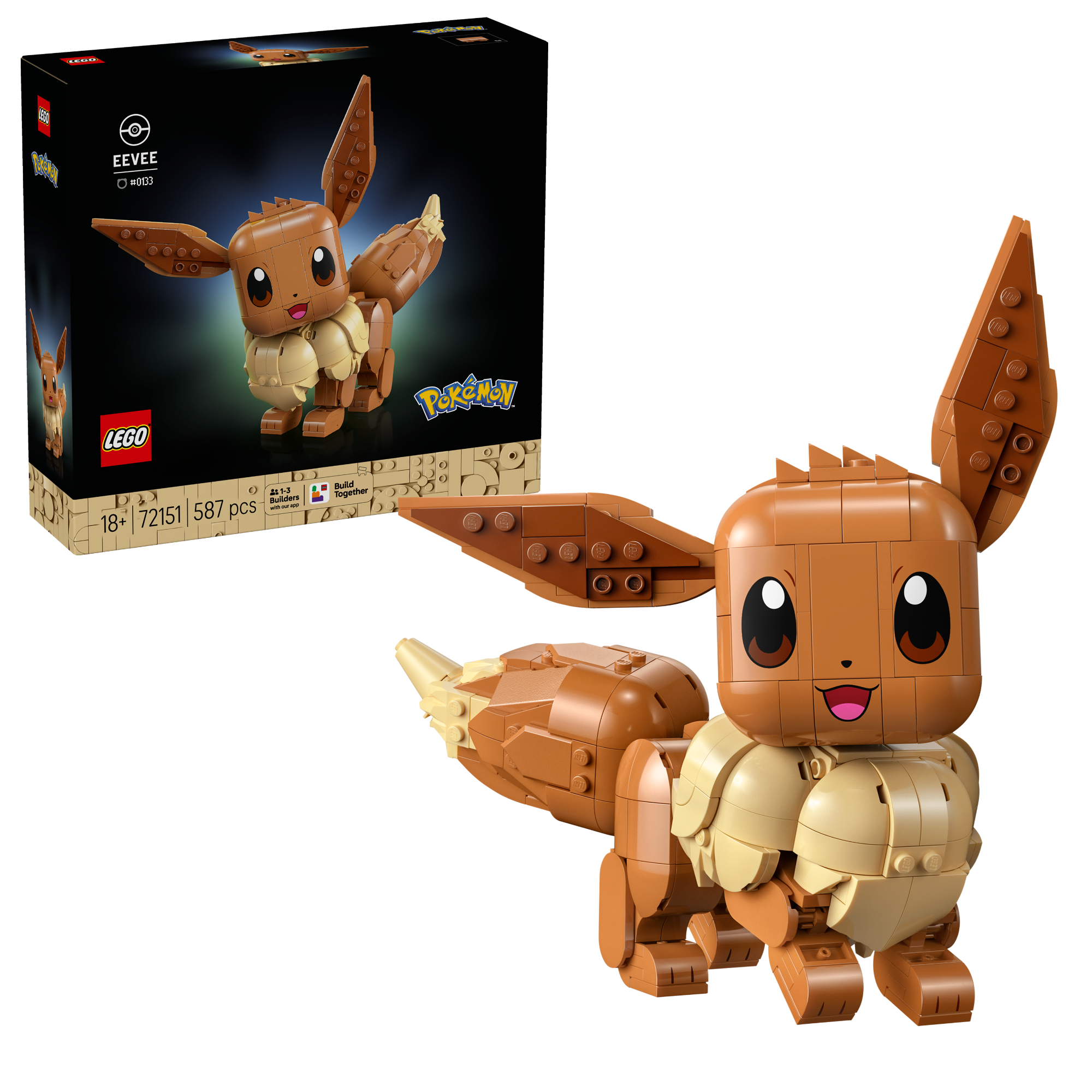 LEGO POKÉMON: Eevee with Box Art