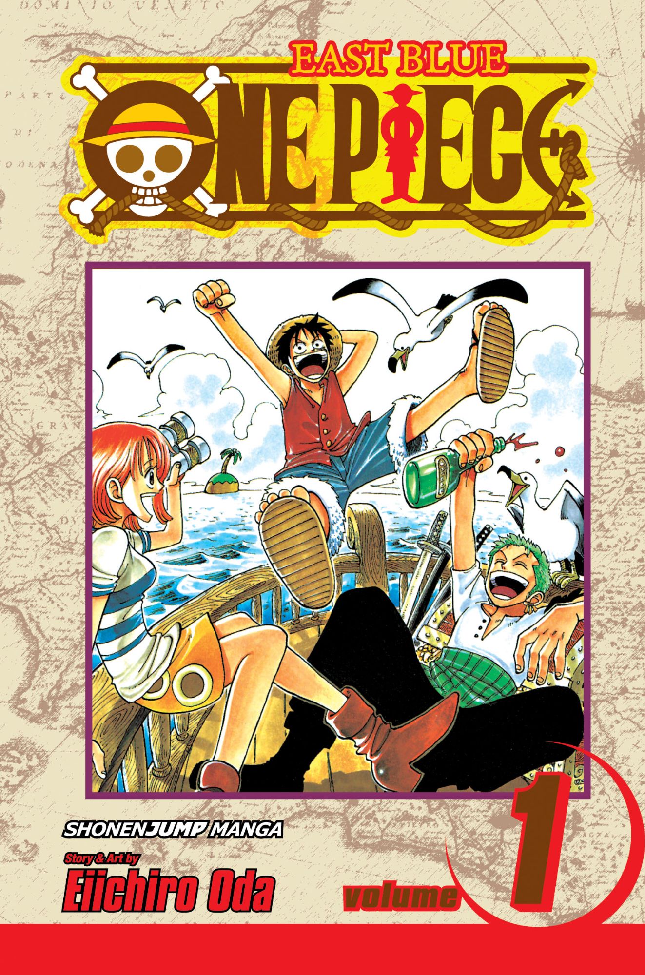 One Piece Vol. One Cover (Viz Media)