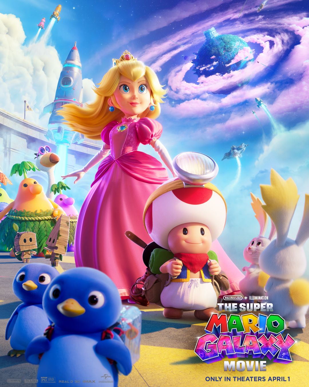 The Super Mario Galaxy Movie- Princess Peach and Toad