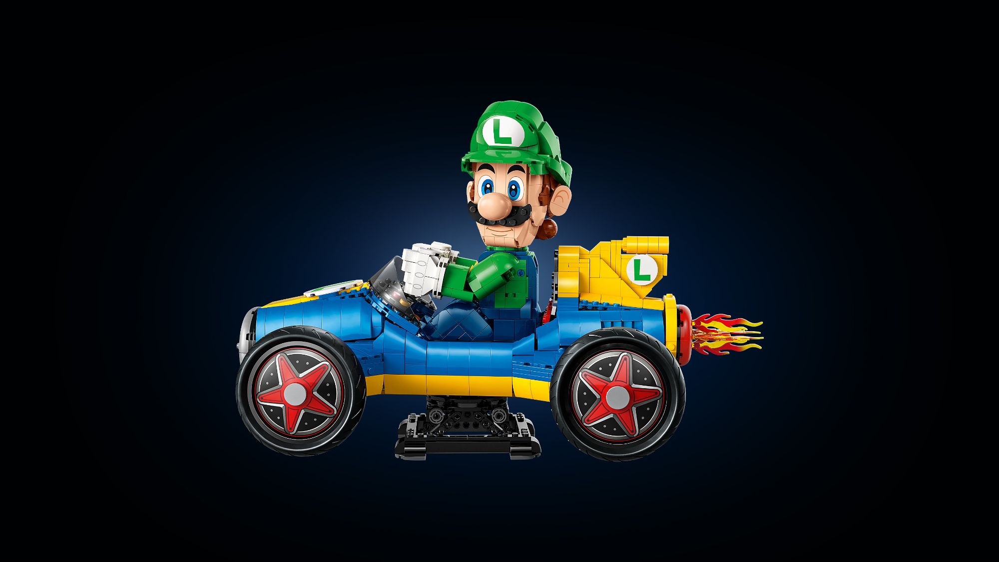 LEGO® Mario Kart: Luigi & Mach 8 (72050) (Left View)