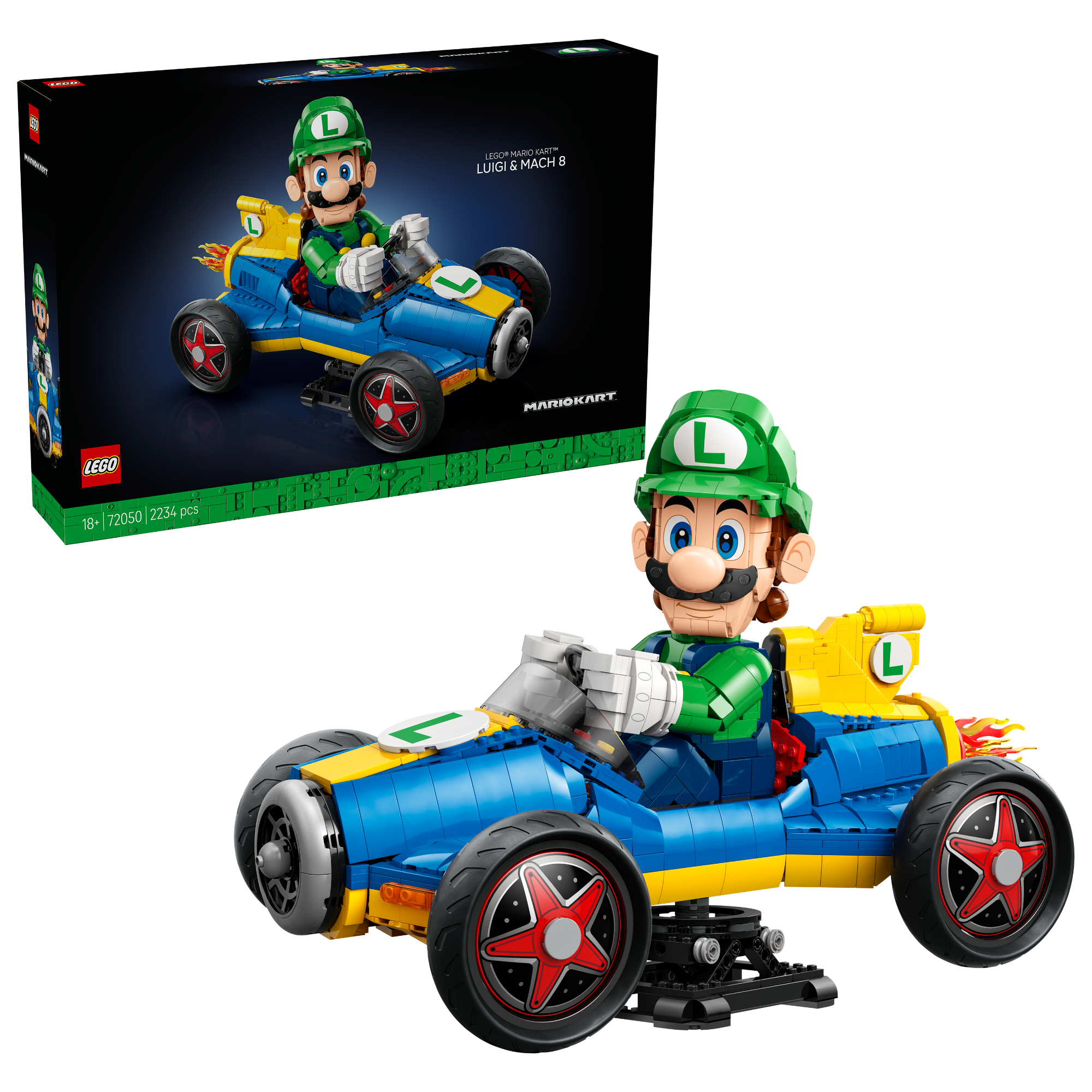 LEGO® Mario Kart: Luigi & Mach 8 (72050) (Box Display and Set)