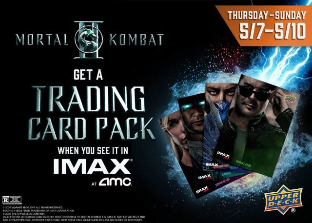 AMC Theatres: Mortal Kombat II Trading Card Pack. (AMC Theaters)