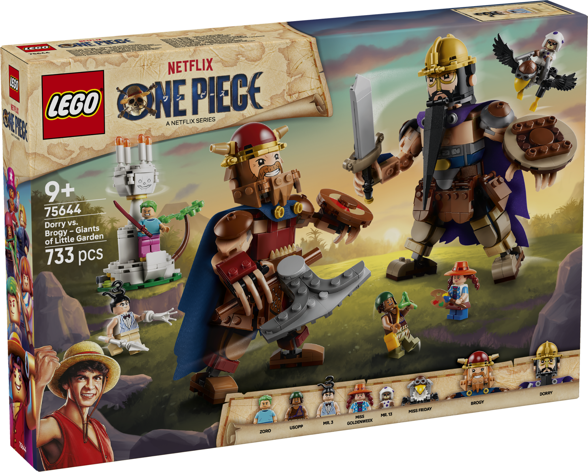 LEGO ONE PIECE: Dorry vs. Brogy – Giants of Little Garden Box Art (Front)