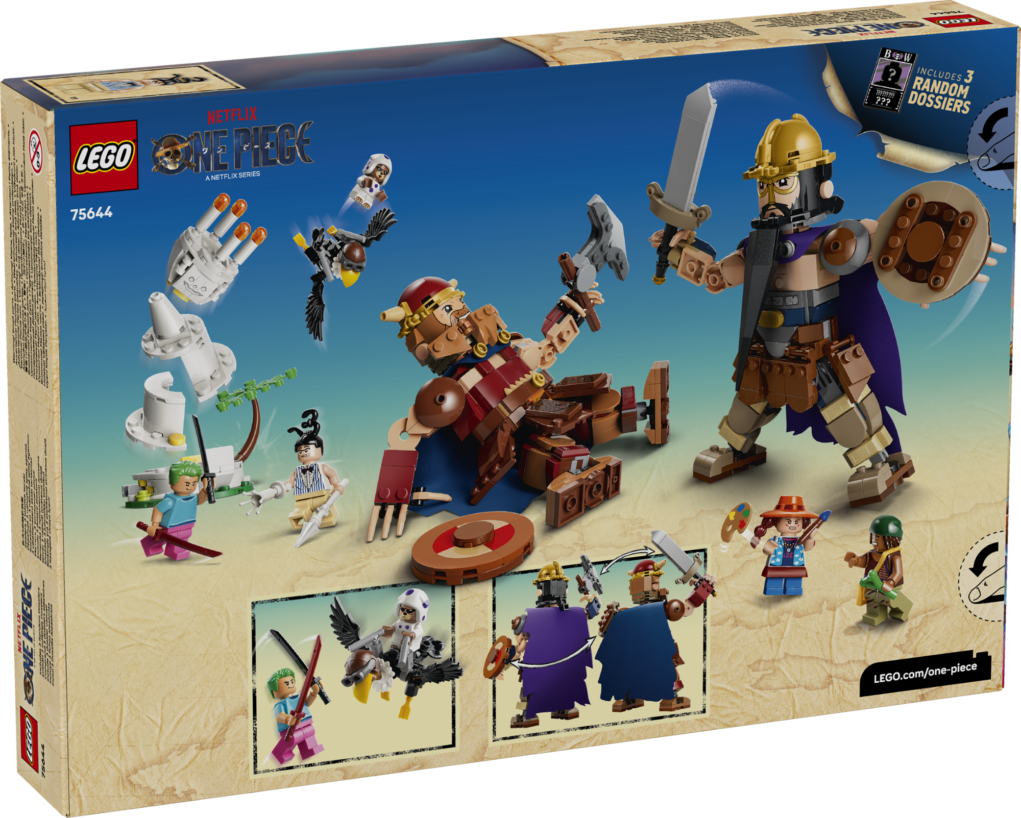 LEGO ONE PIECE: Dorry vs. Brogy – Giants of Little Garden Box Art (Back)
