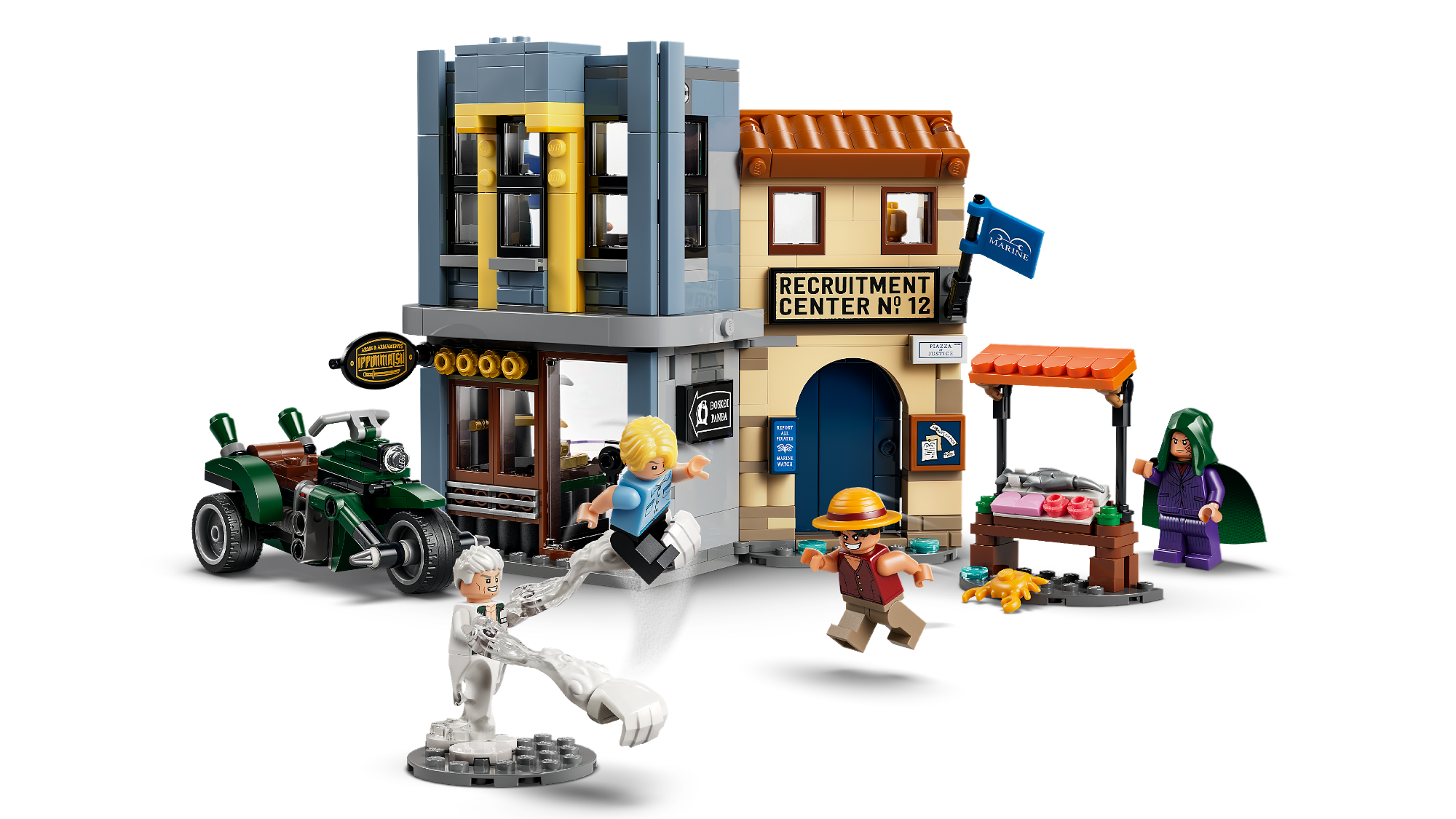 LEGO® ONE PIECE Showdown with Captain Smoker (Front View)