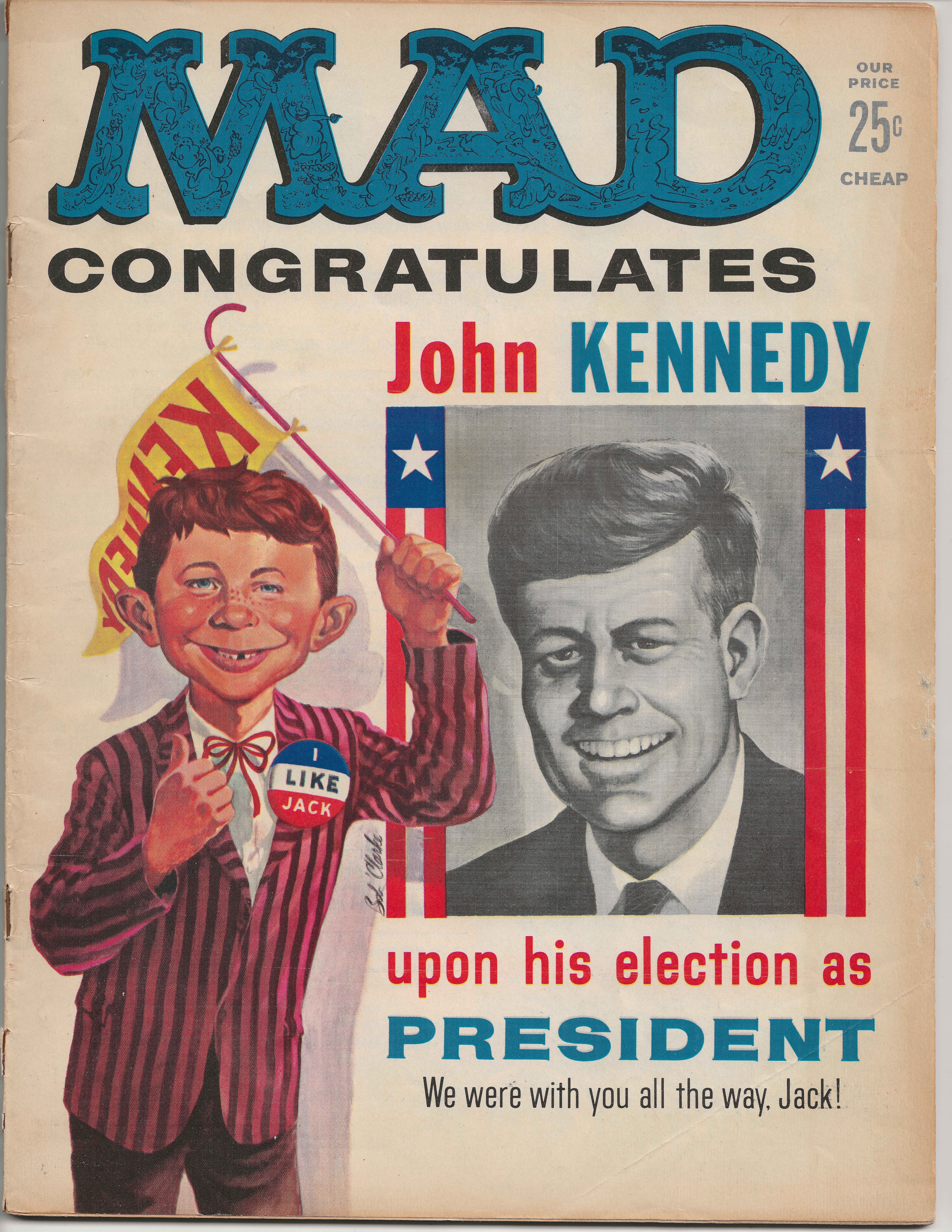 Mad No. 60 Cover (John F. Kennedy)