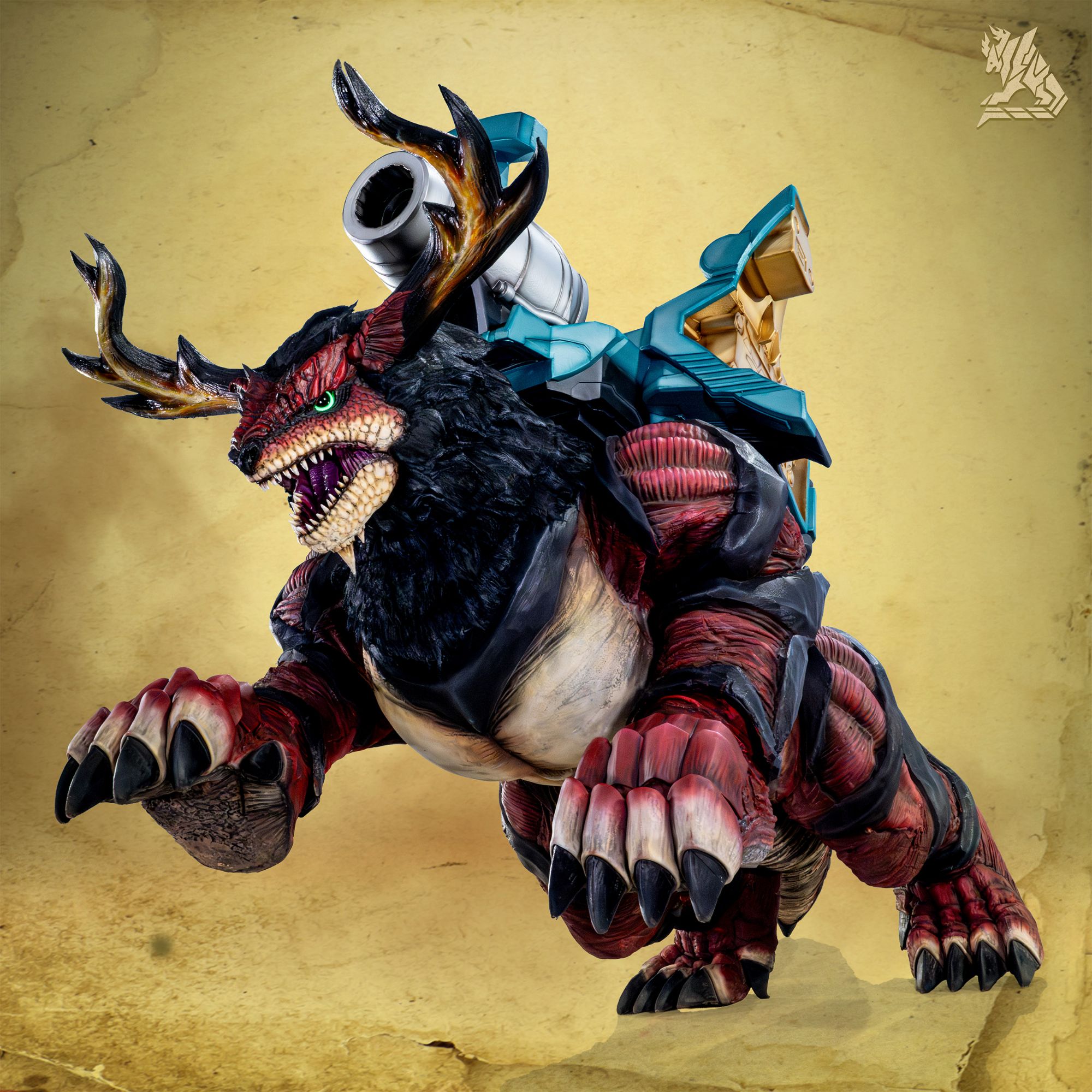 Kakusei Hunter Omegahorn- Enkaku (Horned Beast Form)