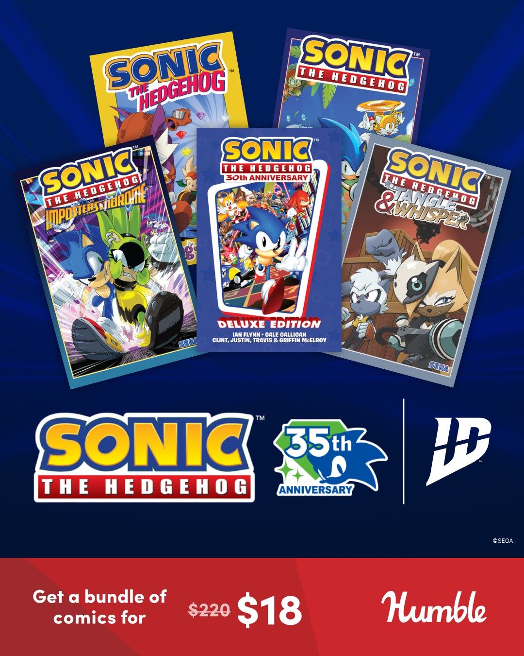 Humble Bundle: Sonic the Hedgehog 35th Anniversary Bundle Visual